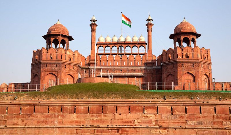 The Red Fort, a marvel in red sandstone.