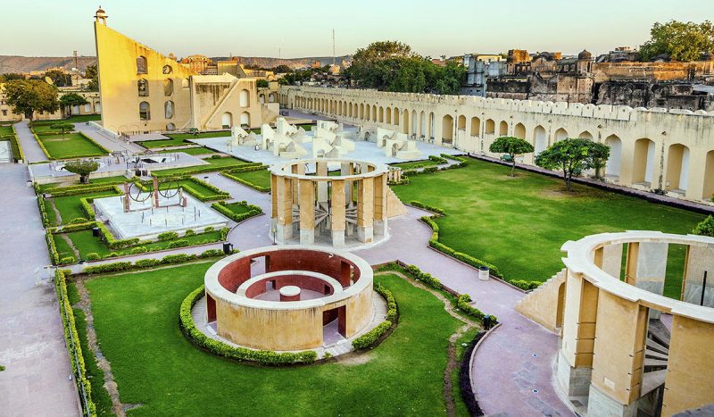 The Jantar Mantar, the largest stone and marble crafted observatory in the world.