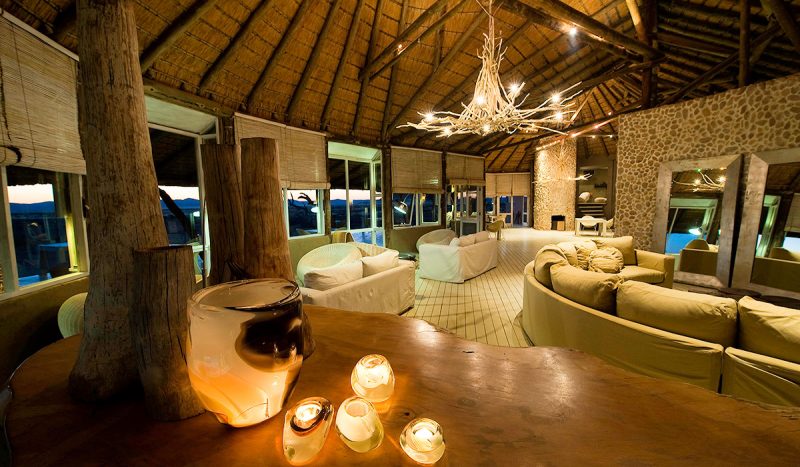 Little Kulala Camp lounge area.