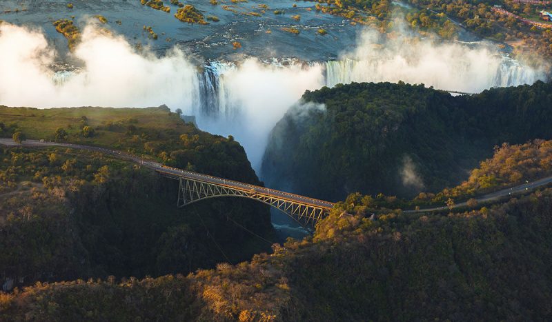 Up to 300 million gallons of water per second crashing sounds thunder!