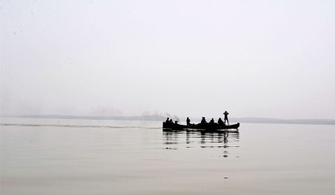 Boat on Lake Tana
