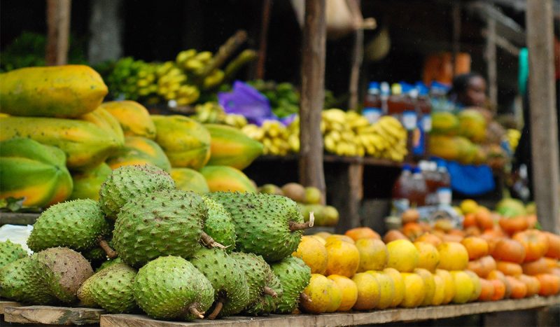 Fruit market along the road