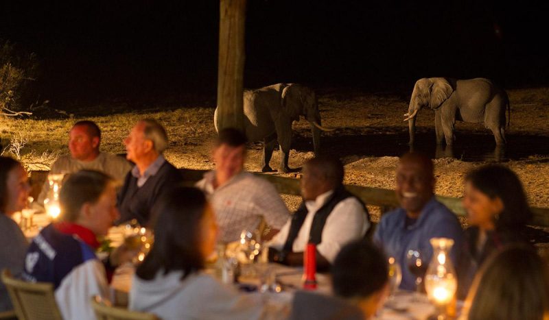 Dinner at Savute Safari Lodge
